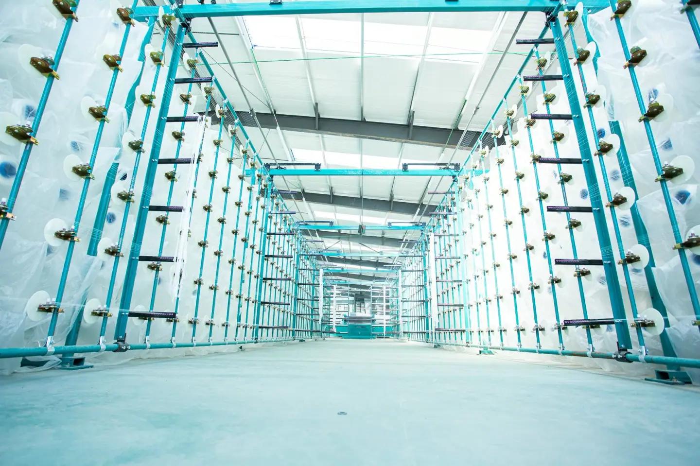 Weaving frames production line